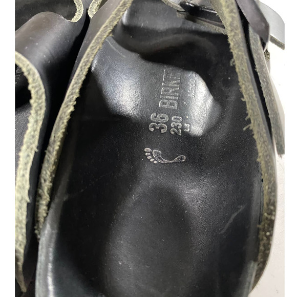 Birkenstock Arizona Exquisite Premium Black Slide Sandals Women's 36 (US 5-5.5) - Picture 8 of 9